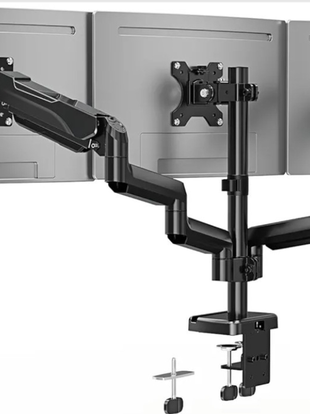 Triple Monitor Desk Mount Stand 13-32" Screens VESA Heavy Duty 3 Arm